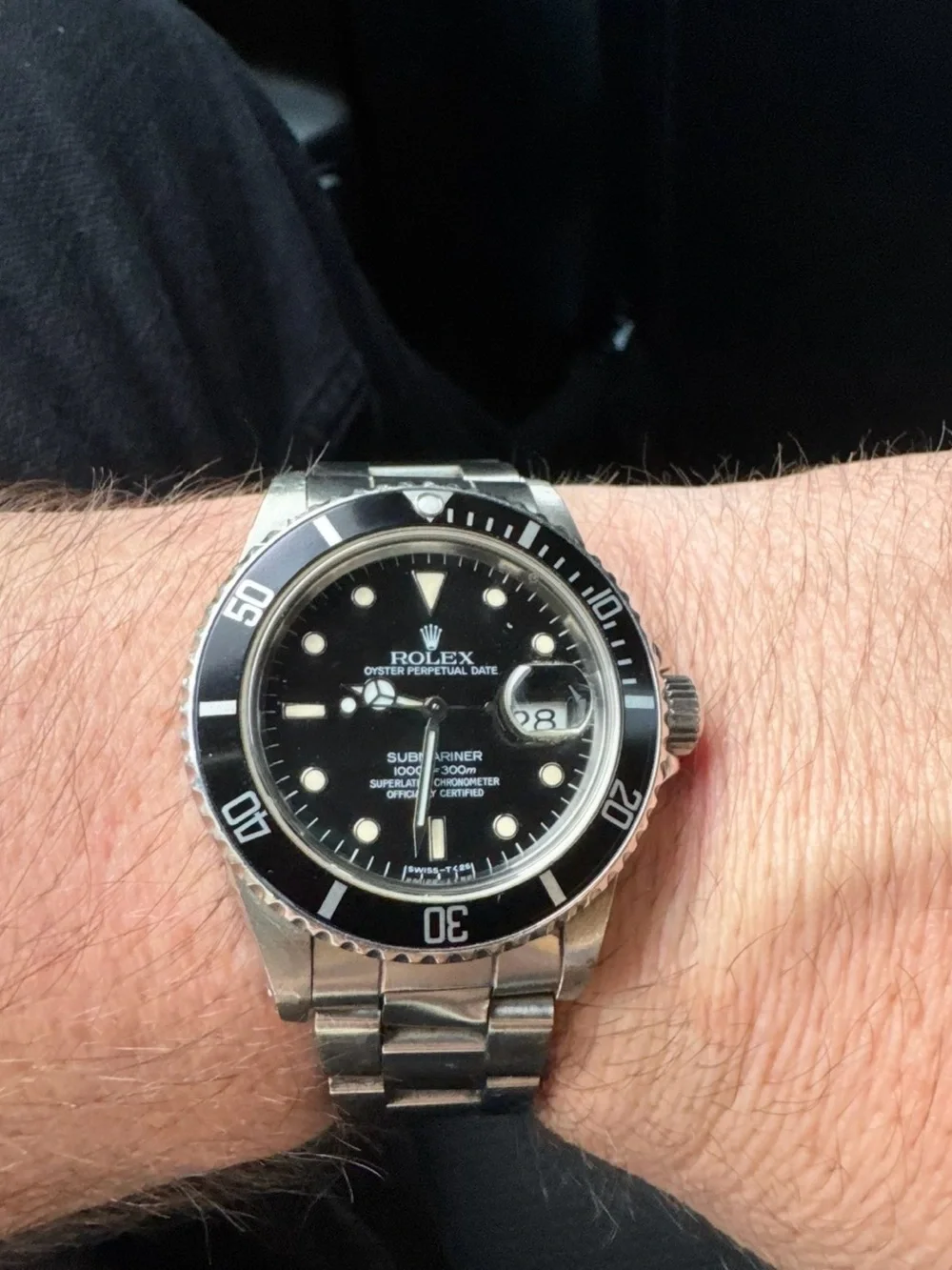 Rolex Submariner Stainless Steel Black Dial Watch